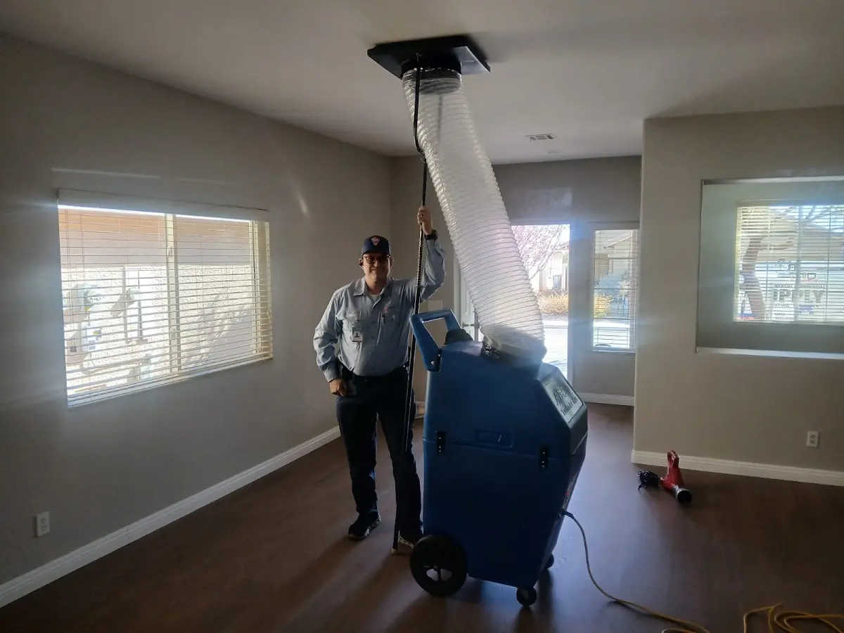 Professional Dryer Vent Cleaning work inside a San Juan Capistrano home